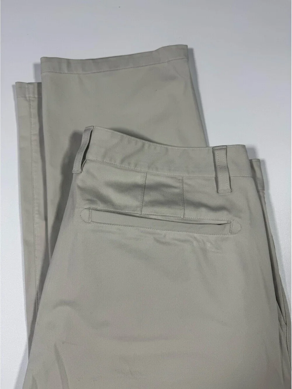 Rhone Commuter Pants Mens 33 Beige Performance Stretch Chino Travel Casual Golf